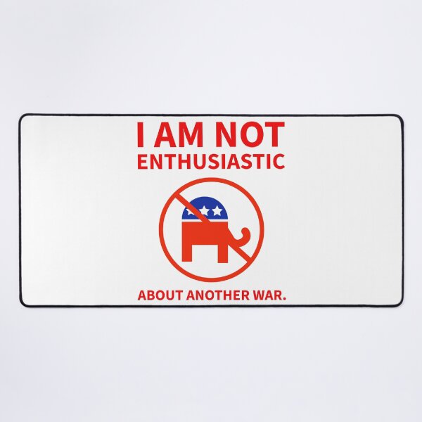 Item preview, I am not enthusiastic about another war.  designed and sold by Rachel the Artist .