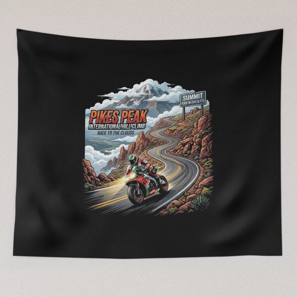 Item preview, Pikes Peak Hill Climb Motorsport Poster Art designed and sold by enzoade.