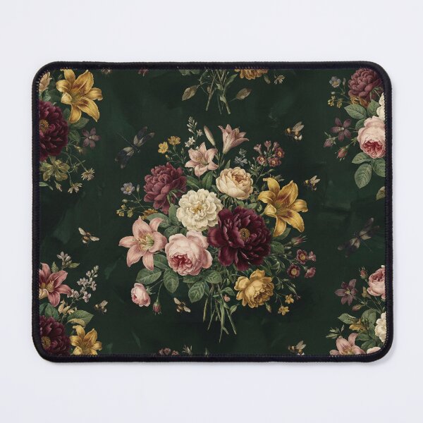 Item preview, Vintage Floral Pattern on Dark Green designed and sold by Rutvain.