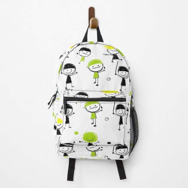 Item preview, Black and Green Stick Figure Children designed and sold by Piotrek0001.