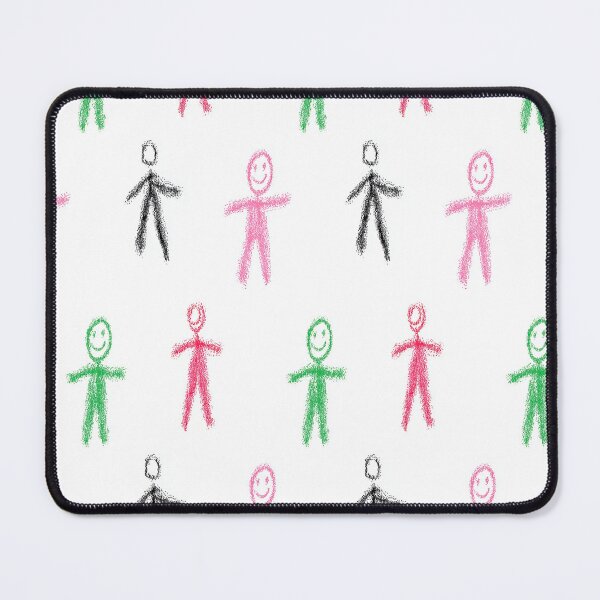 Item preview, Simple Crayon Stick Figures Pattern designed and sold by Piotrek0001.