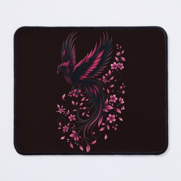 Item preview, Dark Bird with Pink Floral Design designed and sold by Carftastic.