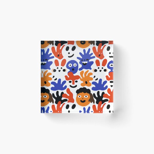 Item preview, Abstract Colorful Monster Faces Art designed and sold by Piotrek0001.