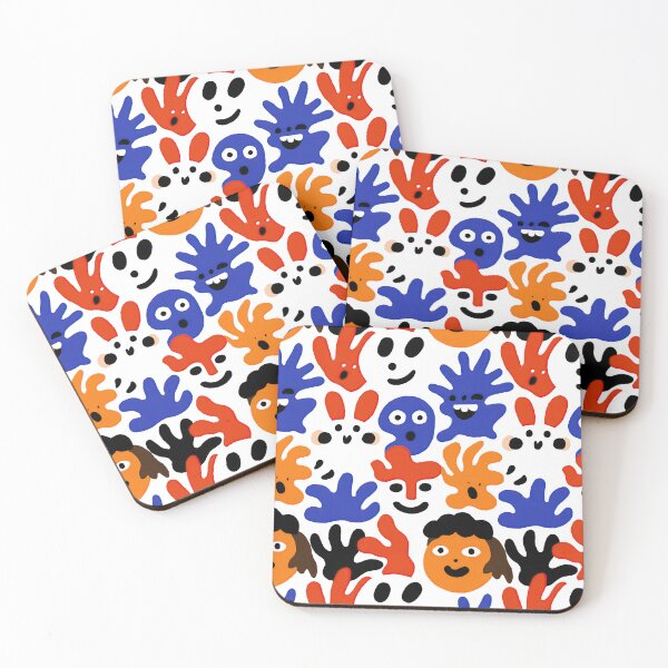 Item preview, Abstract Colorful Monster Faces Art designed and sold by Piotrek0001.