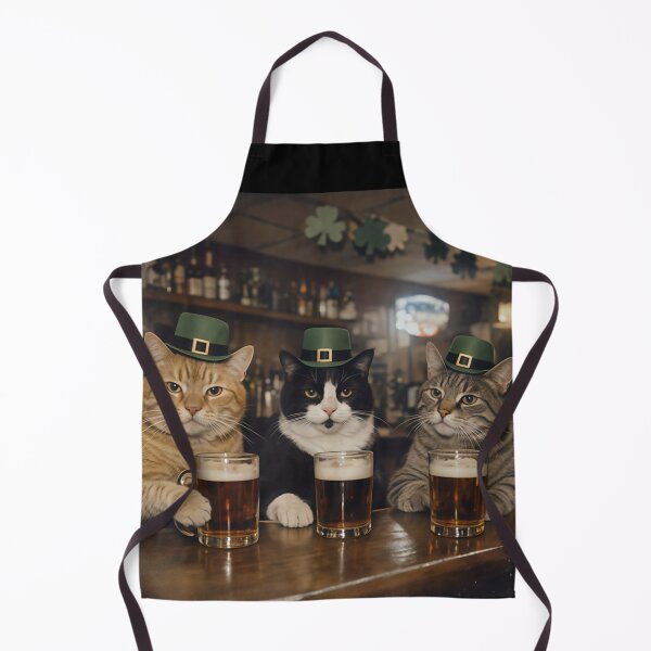 Item preview, Funny St Patrick Cats Drinking Beer Irish Pub Humor designed and sold by GalenoHenley.