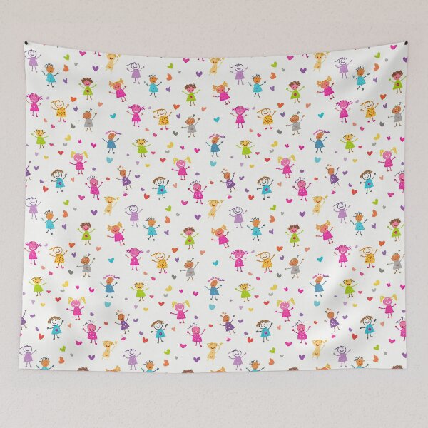 Item preview, Cheerful Kids Drawing Colorful Sketch designed and sold by Piotrek0001.