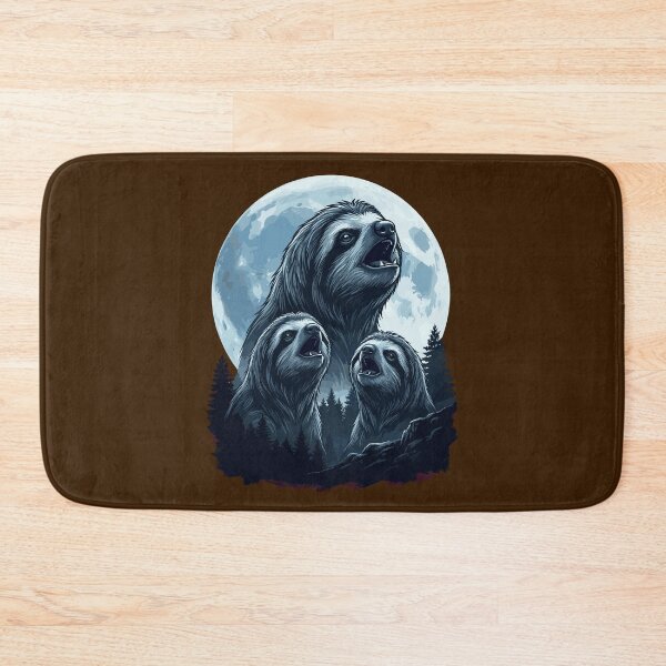Item preview, Funny Sloths Howling Three Wolf Moon Parody Meme designed and sold by Leonardo Palumbo.