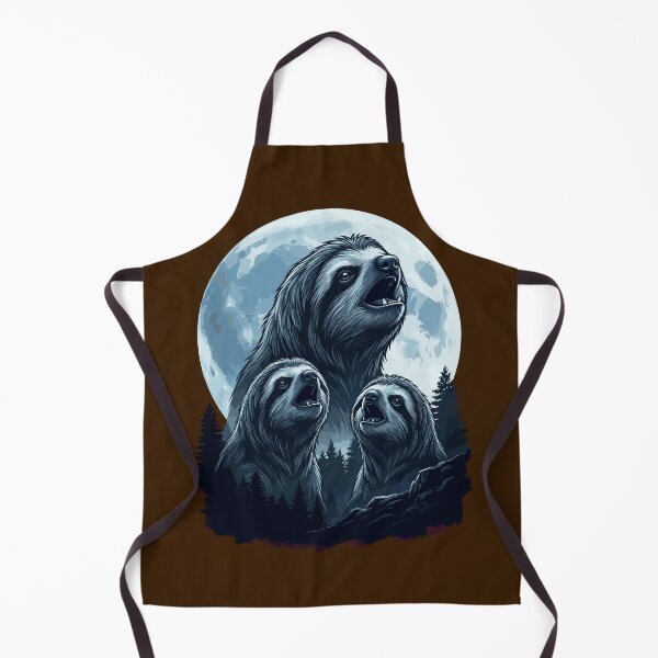 Item preview, Funny Sloths Howling Three Wolf Moon Parody Meme designed and sold by Leonardo Palumbo.