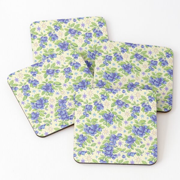 Item preview, Blueberry Pattern – Cute Berry Fruit Illustration designed and sold by Verdaire.