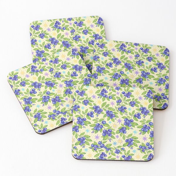 Item preview, Cute Blueberry Pattern – Fresh Berry Illustration designed and sold by Verdaire.