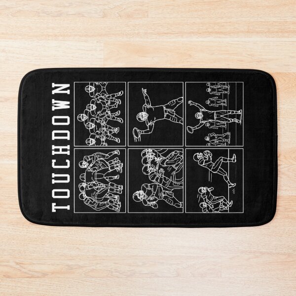 Item preview, American Football Player Touchdown Diagram Funny Team designed and sold by GrandeDuc.