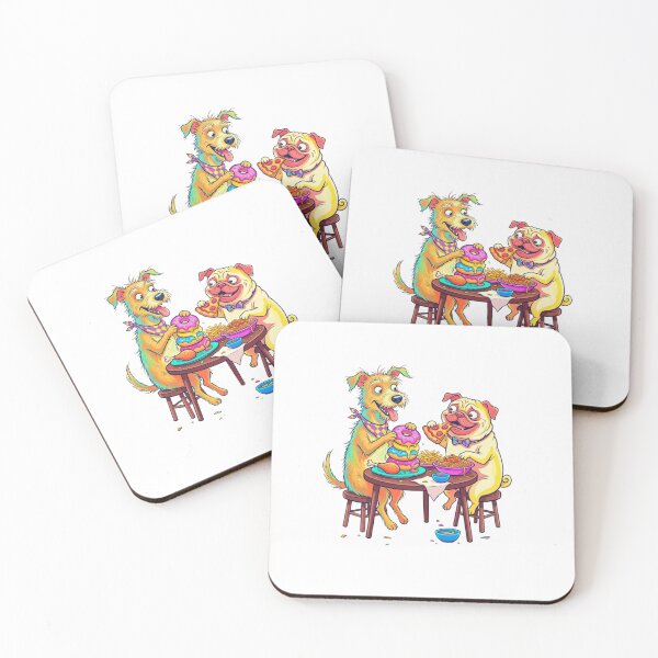 Item preview, The dog is eating food. designed and sold by PP&RAINBOW SHOP.