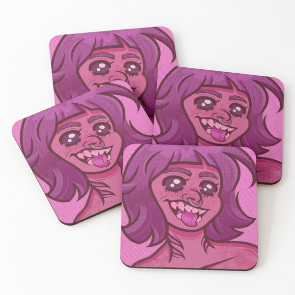 Item preview, fangs out pink shark girl designed and sold by frybreadfrog.
