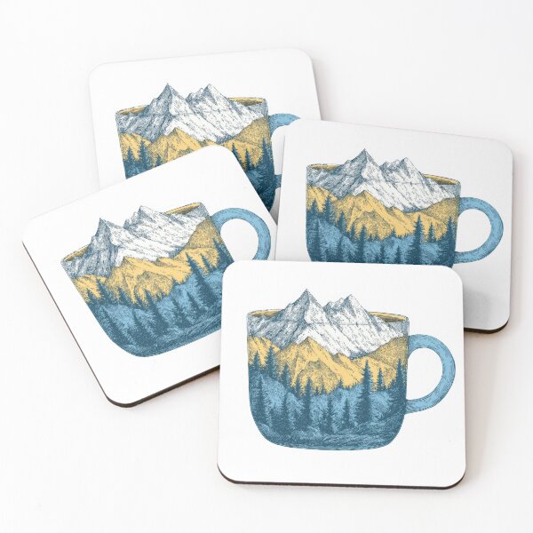 Item preview, Scenic mountains in a cup design designed and sold by anytka.