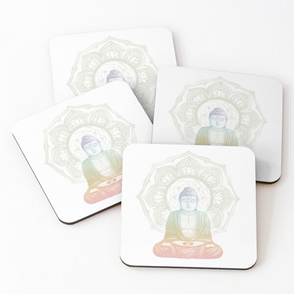 Item preview, Buddha Padma Watercolor - Snow Rainbow Sorbet Tea designed and sold by Irene Estelle.