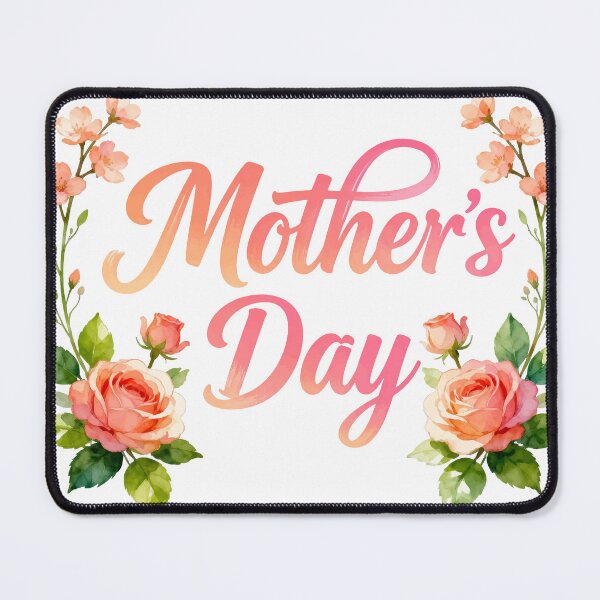 Item preview, Mother's Day Floral Script – Beautiful Rose Bouquet designed and sold by Dxvect.
