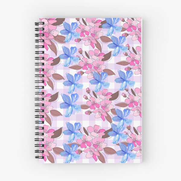 Item preview, pink and light blue floral background designed and sold by Lougud.