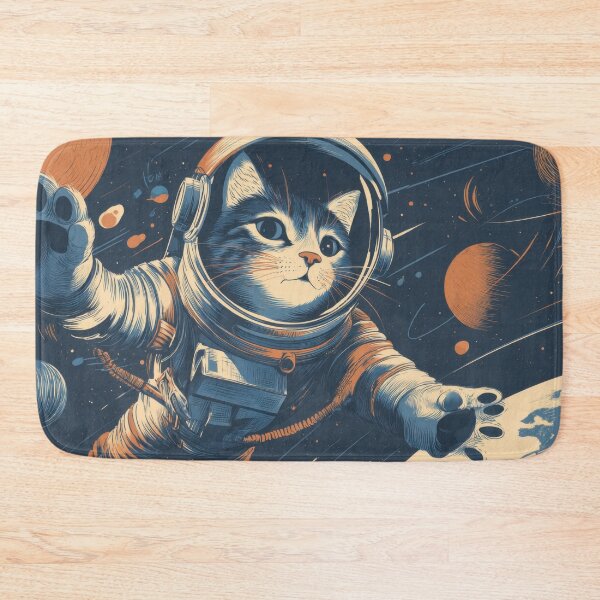 Item preview, Cat in space with planets around designed and sold by anytka.