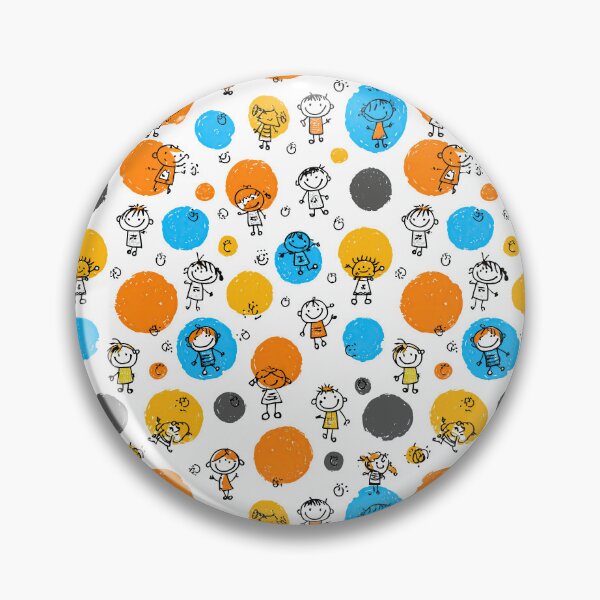 Item preview, Kids and Blue Doodle Circles Texture designed and sold by Piotrek0001.