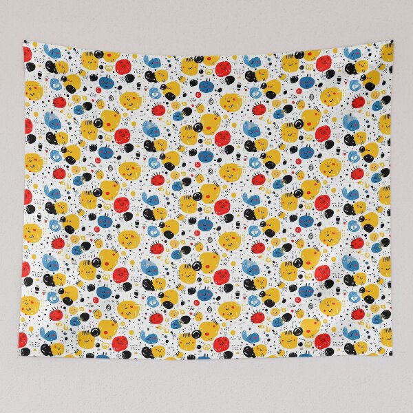 Item preview, Chaotic Smiley Faces and Polka Dots designed and sold by Piotrek0001.