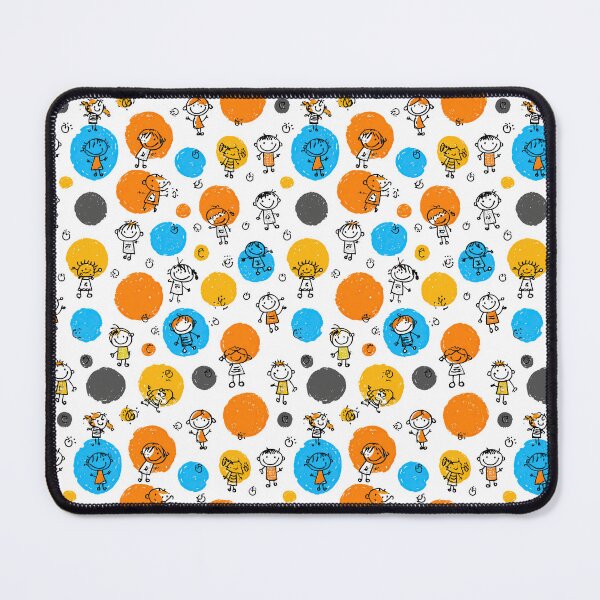 Item preview, Kids and Blue Doodle Circles Texture designed and sold by Piotrek0001.