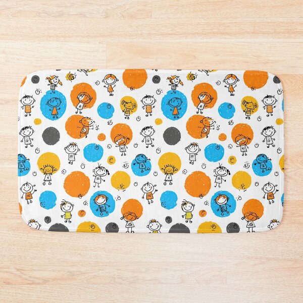 Item preview, Kids and Blue Doodle Circles Texture designed and sold by Piotrek0001.