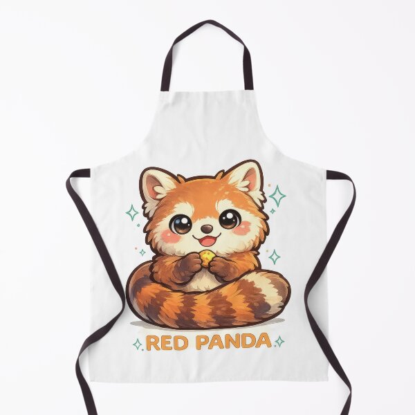 Item preview, Red Panda Kawaii Sticker (Cute Red Panda Snack Time) designed and sold by jgvisualarts.