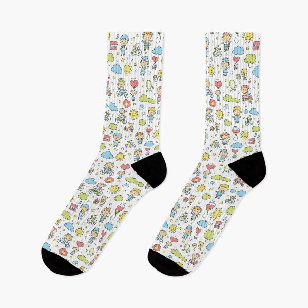 Item preview, Cute Green Clouds and Stars Sketch designed and sold by Piotrek0001.