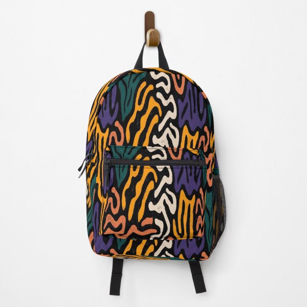 Item preview, Abstract Orange and Blue Wavy Lines designed and sold by Piotrek0001.