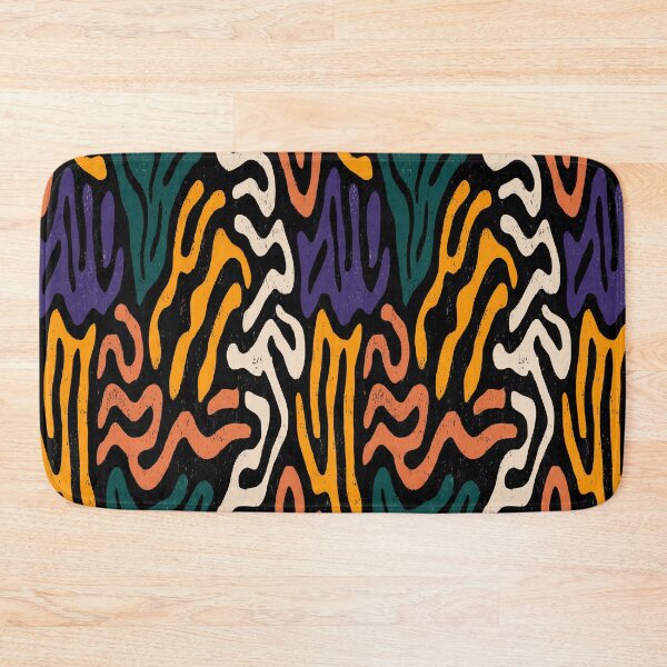 Item preview, Abstract Orange and Blue Wavy Lines designed and sold by Piotrek0001.