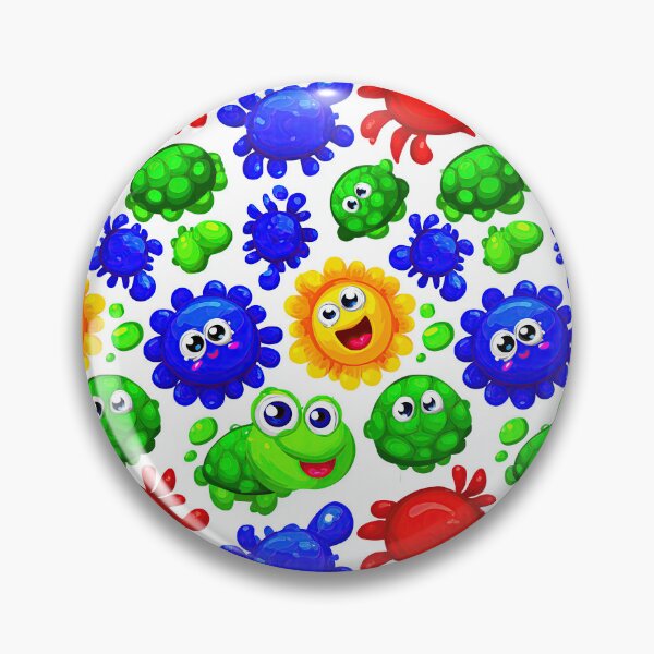 Item preview, Bright Blue and Green Friendly Monsters designed and sold by Piotrek0001.