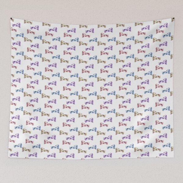 Item preview, Puzzle Dachshund Multicolor Pattern designed and sold by MotifsByMari.