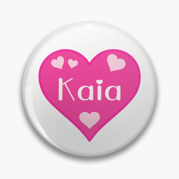 Item preview, Kaia Name Pink Heart  designed and sold by Jeallan Designs.