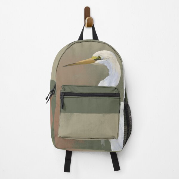 Item preview, Quiet Egret in Soft Light bird oil painting designed and sold by SILVERAPPLE.