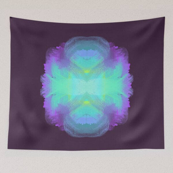 Item preview, Purple and Green Abstract Psychedelic Design designed and sold by DotDing.