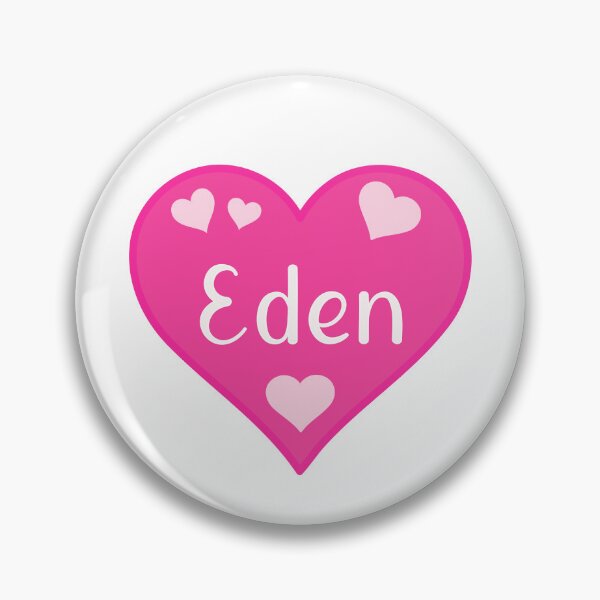 Item preview, Eden Name Pink Heart  designed and sold by Jeallan Designs.