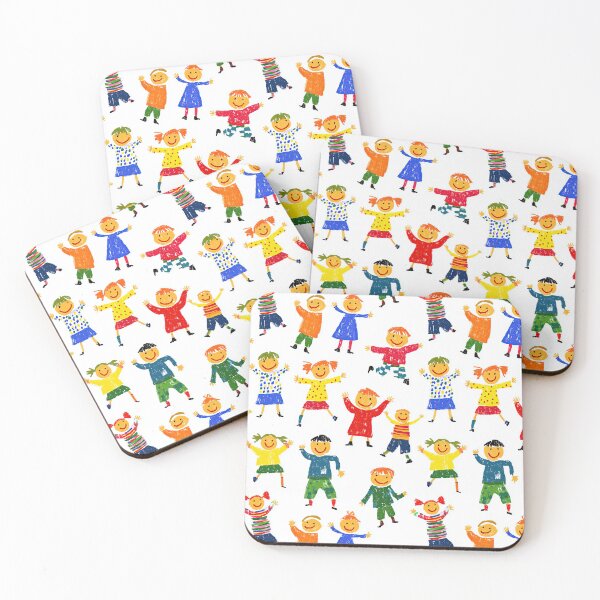 Item preview, Joyful Running Kids Hand Drawn Art designed and sold by Piotrek0001.