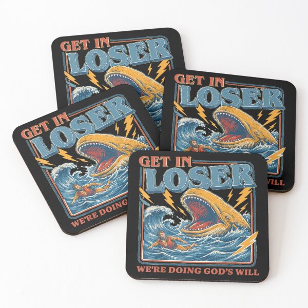 Item preview, Get In Loser We're Doing God's Will Funny Jonah Whale designed and sold by Gargamal.
