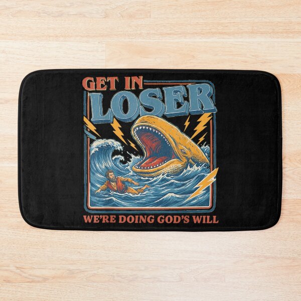Item preview, Get In Loser We're Doing God's Will Funny Jonah Whale designed and sold by Gargamal.