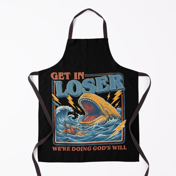 Item preview, Get In Loser We're Doing God's Will Funny Jonah Whale designed and sold by Gargamal.