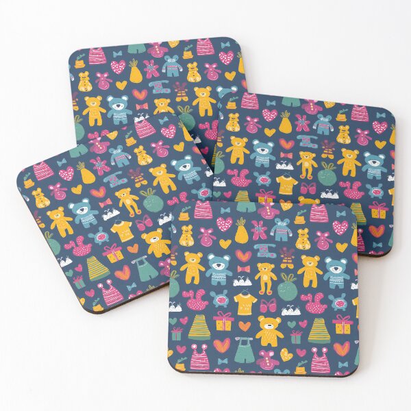 Item preview, Cute Bears and Stars on Dark Blue designed and sold by Piotrek0001.