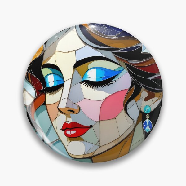 Item preview, Woman Portrait Mosaic designed and sold by ByNicoleSara.