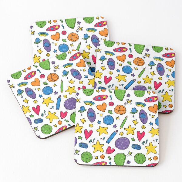 Item preview, Primary Colors Stars and Shapes Doodle designed and sold by Piotrek0001.