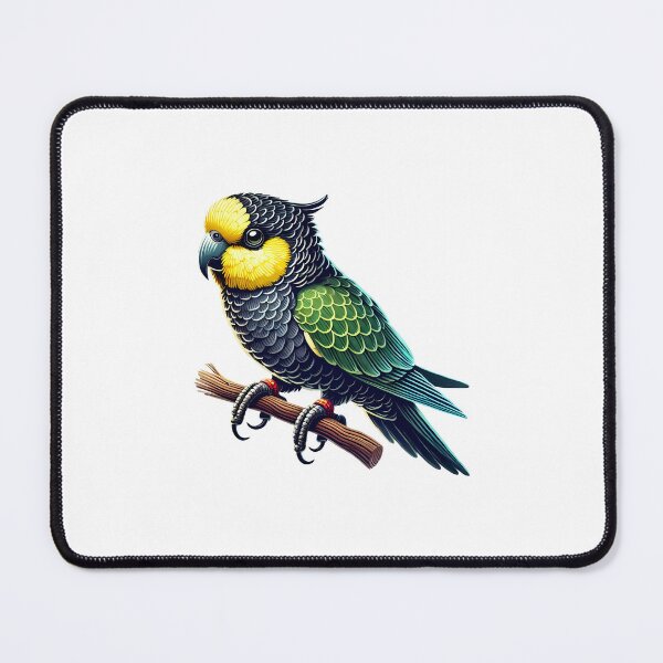 Item preview, A vibrant and colorful parrot perched on a branch showcasing stunning feathers. designed and sold by cave-canvas.
