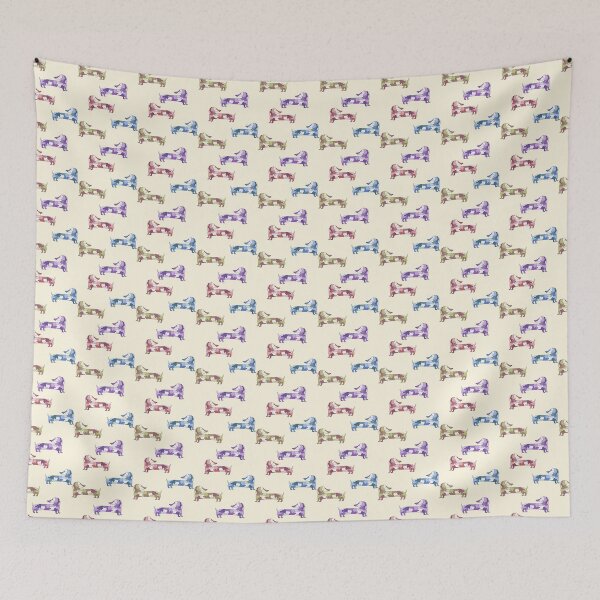 Item preview, Puzzle Dachshund Multicolor Pattern designed and sold by MotifsByMari.