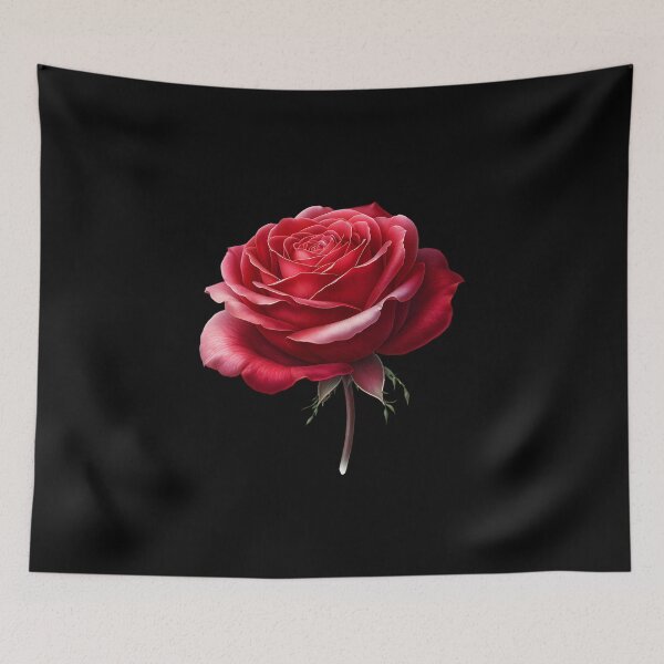 Item preview, Red Rose Aesthetic – Elegant Flower Illustration designed and sold by artedigital99.