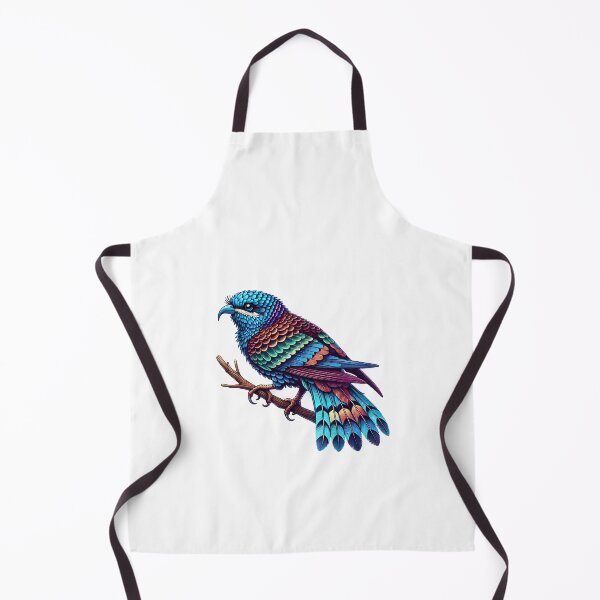 Item preview, Vibrant bird perched on a branch, showcasing decorative feathers in striking colors. designed and sold by cave-canvas.