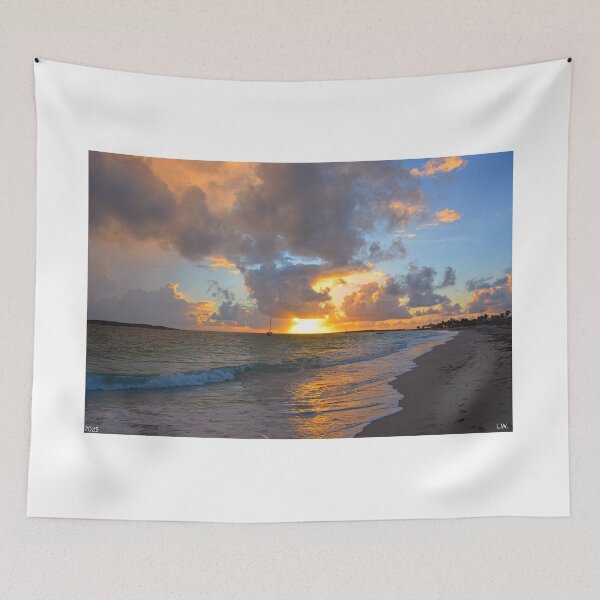 Item preview, Cloudy Sunrise Over Orient Bay St. Martin designed and sold by LisaWootenPhoto.
