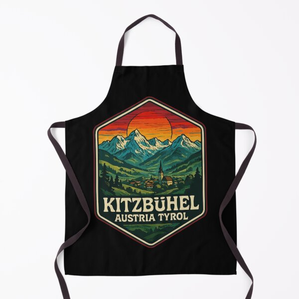 Item preview, Kitzbuhel Austria Tyrol Retro Travel designed and sold by TomFrontierArt.