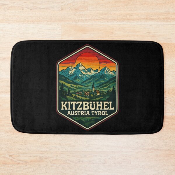 Item preview, Kitzbuhel Austria Tyrol Retro Travel designed and sold by TomFrontierArt.